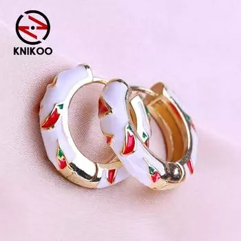 KNIKOO круглые серьги-клипсы для женщин, модные серьги, ювелирные изделия для подарков на свадьбу A