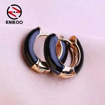 KNIKOO круглые серьги-клипсы для женщин, модные серьги, ювелирные изделия для подарков на свадьбу белый