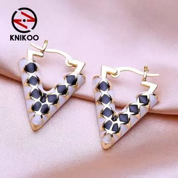 KNIKOO серьги-клипсы для женщин, модные серьги, ювелирные изделия для свадебной вечеринки, подарки, серьги A