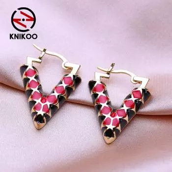 KNIKOO серьги-клипсы для женщин, модные серьги, ювелирные изделия для свадебной вечеринки, подарки, серьги A