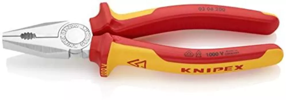 Knipex 03 06 200 SB Combination Pliers 7,87 with insulated handles in blister packaging