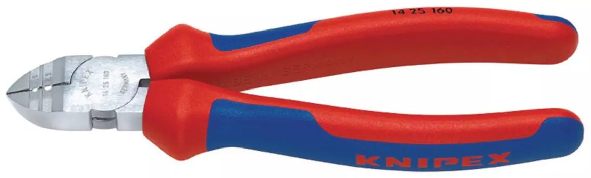 Knipex 14 25 160 Диагональные съемники изоляции 6,3 , хромированные