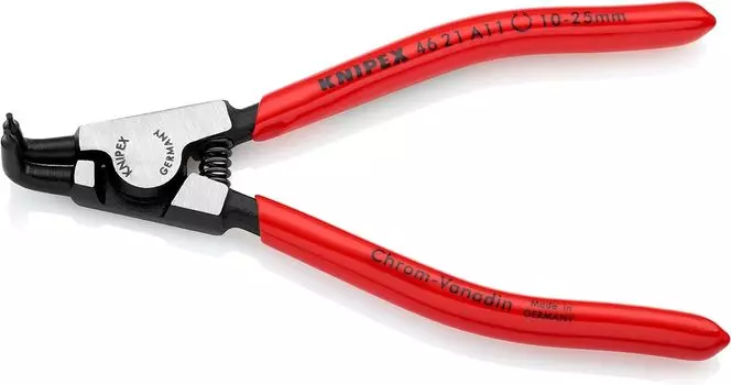 KNIPEX 4621A11 Плоскогубцы для стопорных колец вала 90° 10-25мм