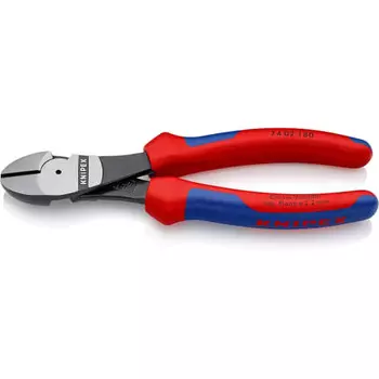 KNIPEX 7402-180 Крепкие диагональные кусачки (для жесткой проволоки) (SB)