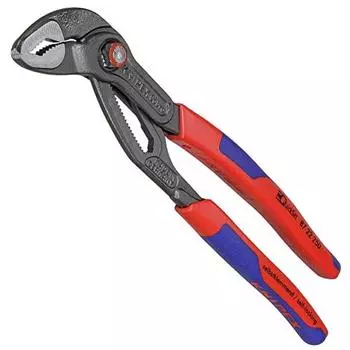 Knipex 87 22 250 Water Pump Pliers Cobra Quickset 9,84 with soft handle