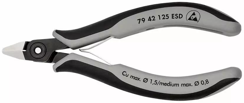 KNIPEX Electronics Nipper 7942-125ESD (SB)