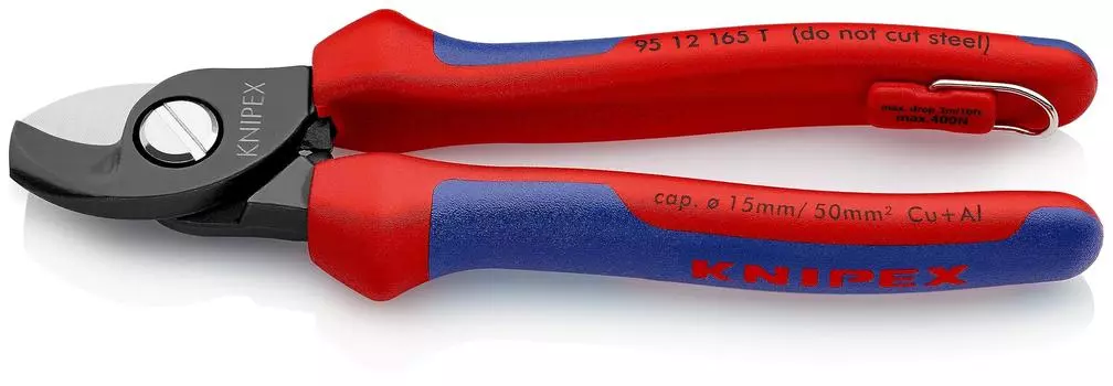 KNIPEX Кабельный резак Защита от падений 9512-165TBK (BK)