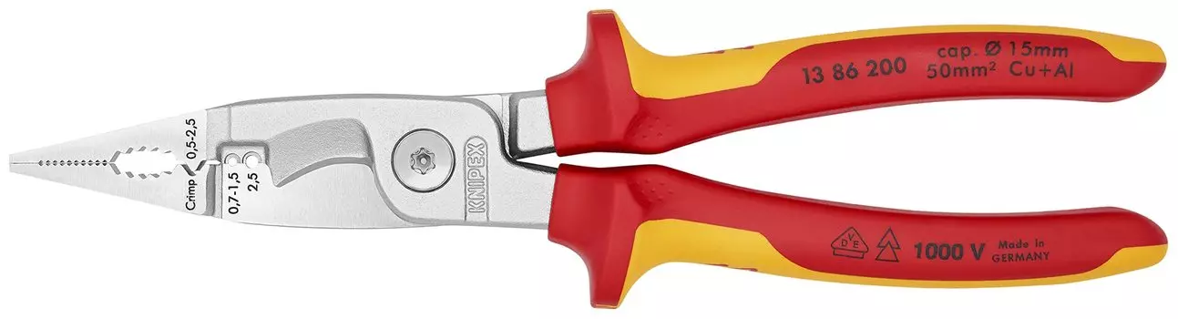 KNIPEX KNIPEX Insulated electro pliers 1386200 1386-200