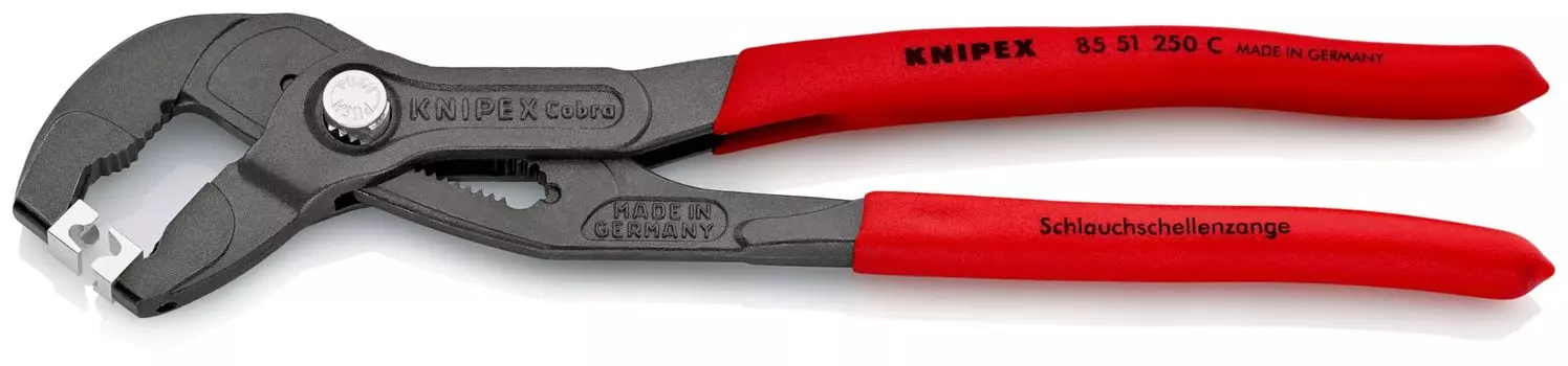KNIPEX Плоскогубцы для хомутов для открытия и закрытия клик-хомутов, общая длина 250 мм, 8551-250CSB