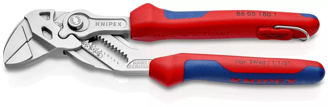 KNIPEX Плоскогубцы Гаечный ключ Предотвращение Падений 8605-180TBK (BK)