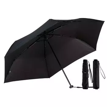 Knirps Folding Umbrella Black Year Warranty Ultra Light Approximately 22cm when Compact Umbrella for Men High Strength 6 Entry Model German Brand чёрный