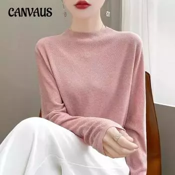 Трикотажный женский свитер небольшого размера в стиле гранж с внутренней блестящей шелковой шерстяной низом M вишня