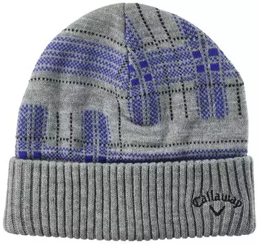 Knit Cap Hat Golf C22291114 Free Size [Callaway] Men s (Tartan Check) / / 1022_Gray
