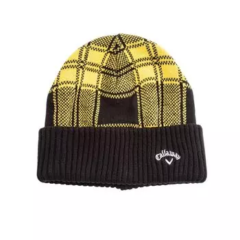 Knit Cap Hat Golf C23291123 FR [Callaway] Men s (Checked Pattern) / / 1061_Yellow
