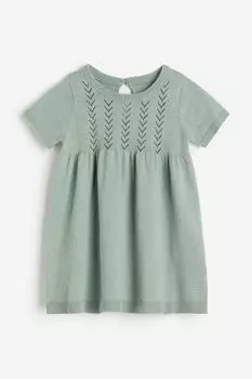 Knitted cotton dress