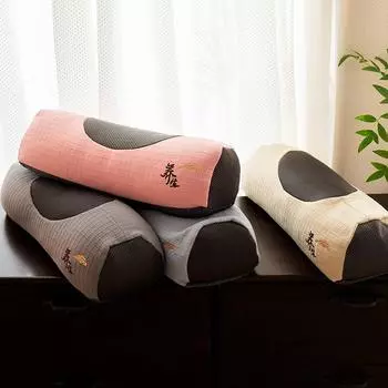 Knitted Cotton Pure Buckwheat Pillow Herbal Health Care Pillow Bone Neck Pillow 20X55cm1pcs розовый