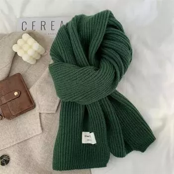 Knitted Scarf, Men s and Women s Styles, Thick Scarf, Woolen Scarf, Woolen Shawl