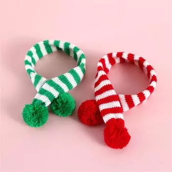 Knitted Scarves Christmas Fashionable Warm Best Seller High Quality Must Have Winter Cat Scarf Christmas Dog Accessories Scarf S15-28CM