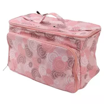 Knitting Bag Crochet Hook Holder Bag with Dividers for Knitting Yarn Sewing Oxford Portable Design Needles, Balls, Supplies, Cloth,
