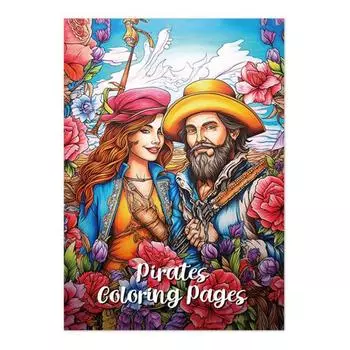 Книжка-раскраска с аниме-персонажами для взрослых и подростков, книжка-раскраска «Женщина-череп», книга для творчества и снятия стресса своими руками E