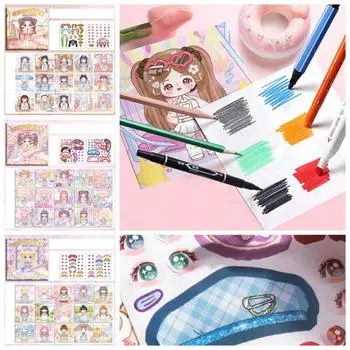 Книжка-раскраска «сделай сам», декоративная наклейка, граффити, каракули, книжка-раскраска «Жизнь принцессы», книжка-раскраска