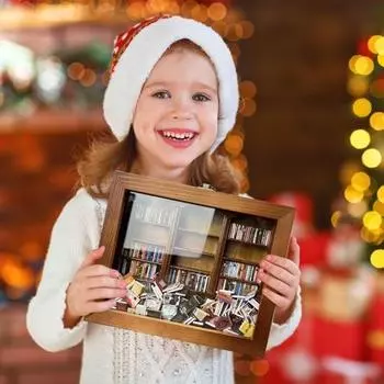 Книжная полка Anxiety с 200 мини-книгами Shake Away, миниатюрная книжная полка Anxiety, деревянный карманный книжный шкаф, украшение, подарок любителю книг