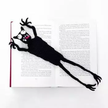 Книжный знак, новинка, универсальная трикотажная ткань, закладка с изображением маленьких мультяшных животных, аксессуары для чтения