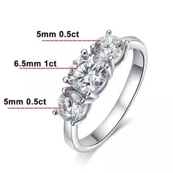 KNOBSPIN D VVS1 Кольца с муассанитом для женщин, обручальные свадебные украшения со сверкающими бриллиантами и GRA s925, посеребренное кольцо 18 карат 6