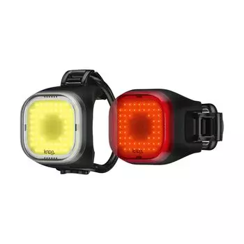 Knog Blinder Mini Bike Light Яркий люмен COB светодиодный велосипедный фонарь и задний фонарь, комплект из 8 режимов освещения, USB-зарядка, водонепроницаемый, сверхлегкий, 17 г каждый чёрный
