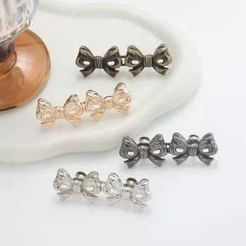 Кнопка-бантик для брюк и юбок, утягивающий пояс, регулируемая пряжка для талии для джинсов, не требующая шитья серебряный