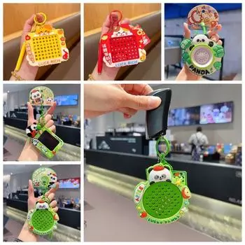 Кнопка Батарейки Кошка Сумка Брелок DIY Смешной Панда Брелок Подарки Малышу Style 4
