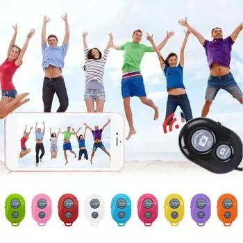 Кнопка дистанционного управления Bluetooth-совместимая беспроводная задержка селфи-палка с низкой выдержкой, камера с большим расстоянием, автоспуск для iPhone/для красный