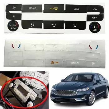 Кнопка для черного автомобильного кондиционера, фиксированная наклейка AC S-Max/Mondeo, автомобильные аксессуары, автомобильный кондиционер