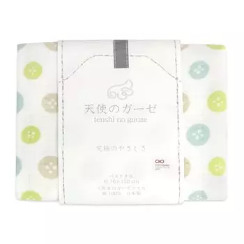 Кнопка для ванны Nissen Shoko Ангельская марля Полотенце, Коричневый, Марля, TE-2830