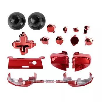 Кнопка гальванопокрытия заменить левую правую ABXY для Xbox One Slim Gamepad ControllerRed красный