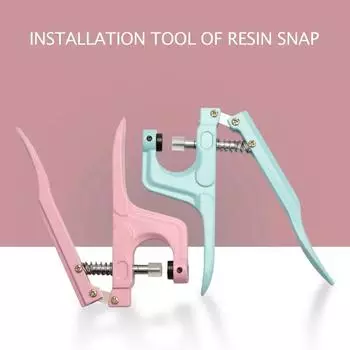 Кнопка из смолы T5 T8 Ручные плоскогубцы с защелкой Инструмент для пробивки отверстий DIY Застежка-пряжка Застежки Аксессуары для машин синий