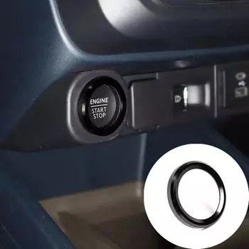 Кнопка остановки, черный сплав 2022, защитное кольцо, прямая установка