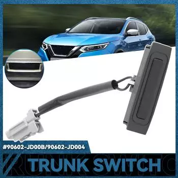Кнопка открывания задней двери багажника, контактная кнопка 90602-JD00B для Nissan Qashqai J10 Note E11 90602JD00B 90602-JD004