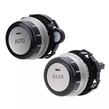 Кнопка переключателя переменного тока, устойчивая к царапинам, водостойкая, простая в использовании, ручка управления кондиционером Left AUTO Key: 55904-60180, 55