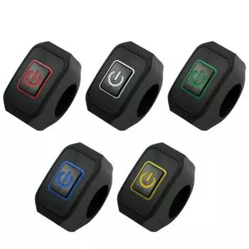 Кнопка переключения передач на руль мотоцикла, водонепроницаемая, модифицированная, управление фарами, водонепроницаемая, включение/выключение со светодиодной лампой