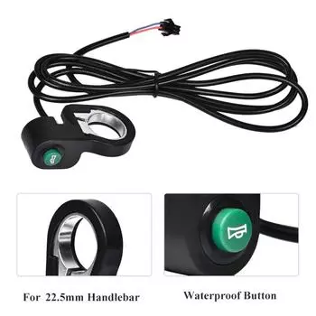 Кнопка переключения сигнала звукового сигнала мотоцикла, скутера, велосипеда, пластиковая, универсальная, 22,5 мм, кнопка переключения звукового сигнала для электрического велосипеда
