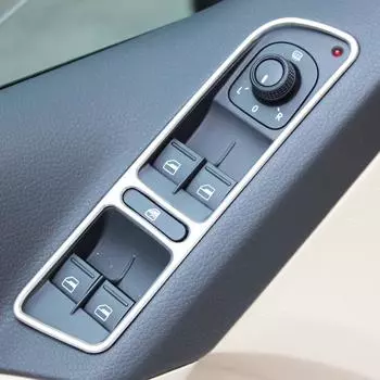 Кнопка подъема окна двери автомобиля, кнопка панели, крышка подлокотника, декоративная наклейка для VW Tiguan 2010-2015
