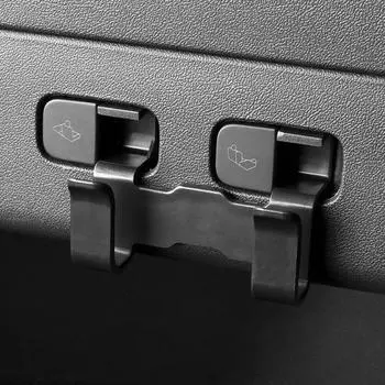 Кнопка сиденья на заднем багажнике автомобиля для Tesla Model Y, держатель для сумок для покупок, вешалка для зонта, внутреннее хранилище 2024-2024 чёрный
