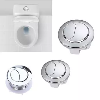 Кнопка смыва унитаза Двойная кнопка смыва Сменная круглая кнопка бачка унитаза Простая установка 58MM