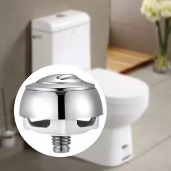 Кнопка смыва унитаза Регулируемая удобная замена бачка Silver