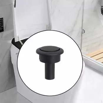Кнопка смыва унитаза с одним клапаном Современная замена запасных частей Аксессуары Простая установка Black B