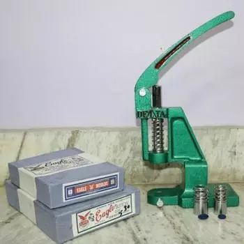 Кнопка тканевой крышки с проушиной для ручного пресса с двумя плашками - без кнопки