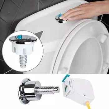 Кнопка унитаза. Простая установка. Двойная кнопка смыва. Удобная кнопка унитаза для домашней ванной комнаты. B