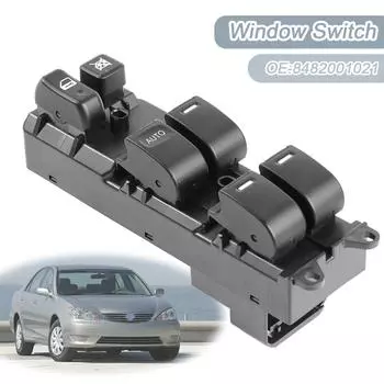Кнопка управления главным выключателем стеклоподъемника для Toyota Camry Corolla Matrix Scion xA xB 8482001021 2003 2004 2005 2006 2007 2008 чёрный