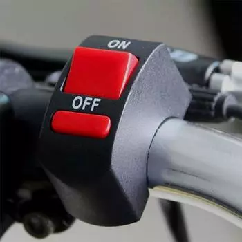 Кнопка включения/выключения мотоцикла, кнопочный переключатель, переключатели на руль мотоцикла для двигателя, универсальные аксессуары для мотоциклов чёрный